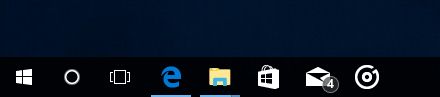 Captura de tela de uma barra de tarefas do Windows 11 mostrando o aplicativo fixado lá.