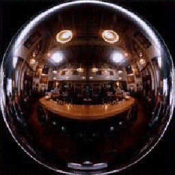 ilustração de um mapa de esferas do interior de um edifício