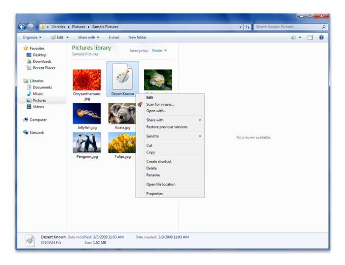 captura de tela mostrando o explorer abrindo uma imagem sem tipo de arquivo