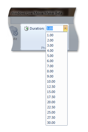 captura de tela de um controle de caixa de combinação na faixa de opções do Microsoft Paint.