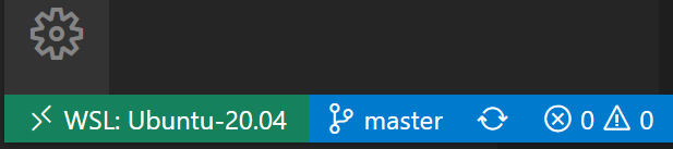 VS Code WSL Remote indicator