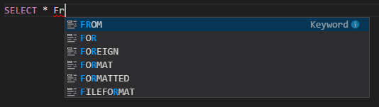 Spark & Hive Tools para objetos IntelliSense do Visual Studio Code.