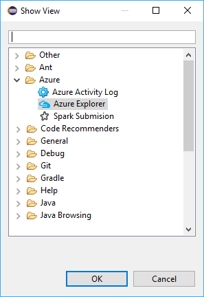 Apache Spark Eclipse mostrar vista.