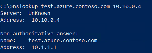 Resultados de nslookup - east