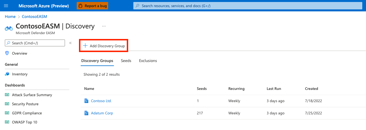Captura de ecrã do ecrã Discovery com 