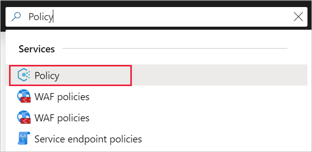 Captura de ecrã a pesquisar por Política na Barra de Pesquisa.
