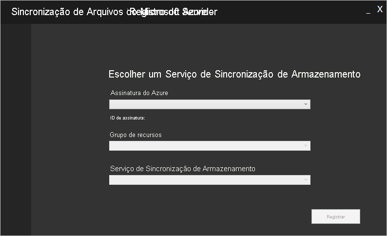 Informação do Serviço de Sincronização de Armazenamento.