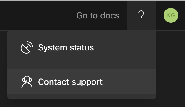 Formulário de Suporte do App Center