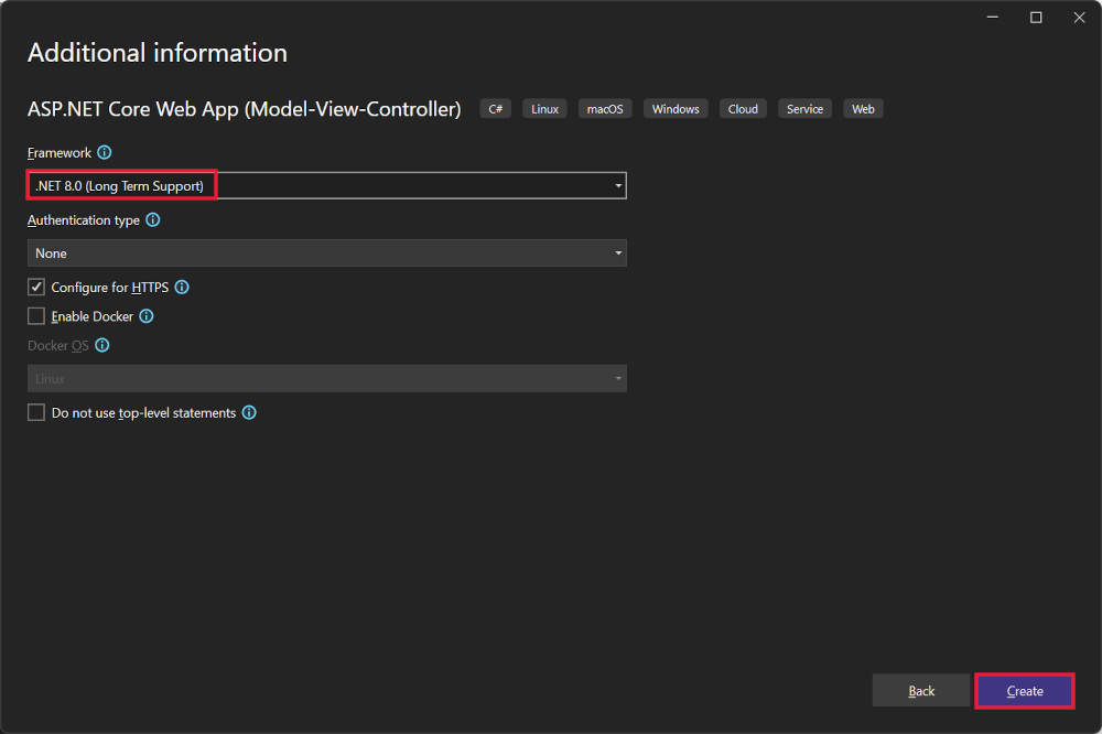 Caixa de diálogo de informações adicionais