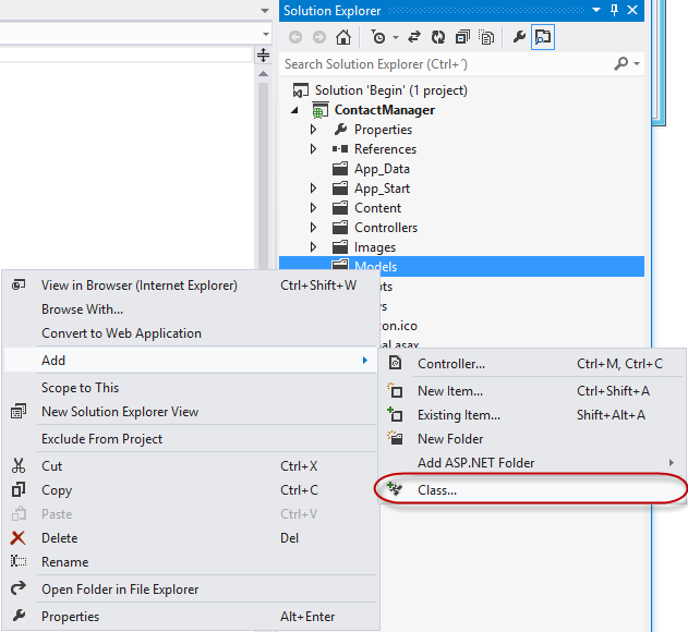 Adicionando um novo modelo ao aplicativo Web Adicionando um novo modelo ao aplicativo Web