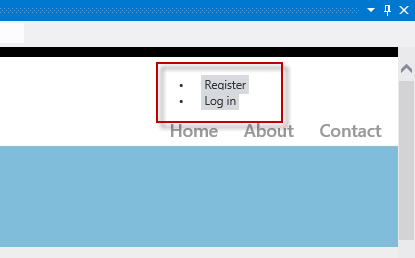 Link de login posicionado à esquerda Link de login posicionado à esquerda