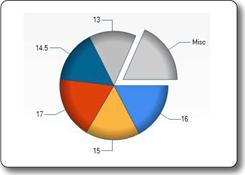 Descrição do gráfico de pizza: imagem do tipo de gráfico de pizza