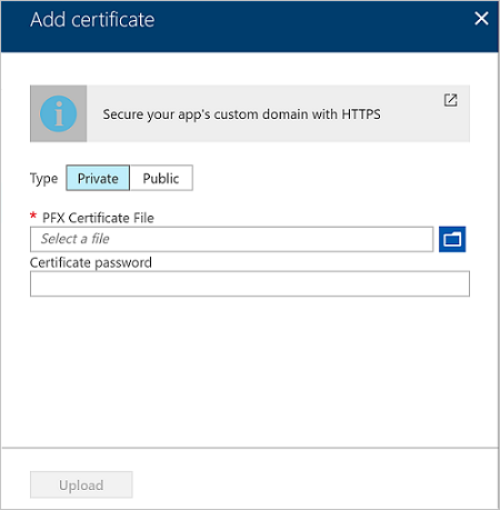 Carregar certificado SSL