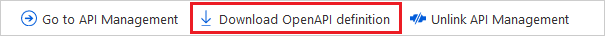 Transferir a definição OpenAPI