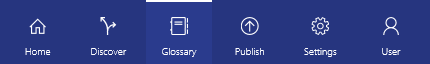 O ícone Exibir correspondências de termo de pesquisa é selecionado no bloco, mostrando um menu suspenso de todos os locais correspondentes.