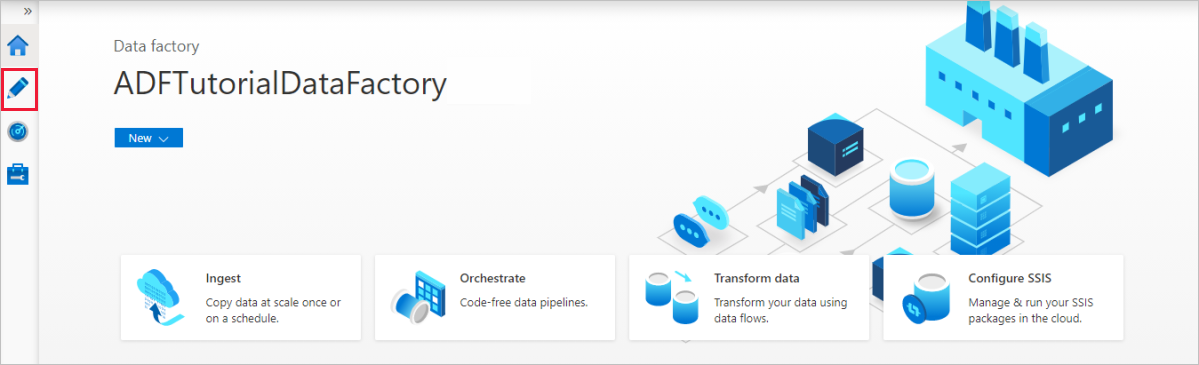 Captura de tela do portal do Azure do Portal configure.
