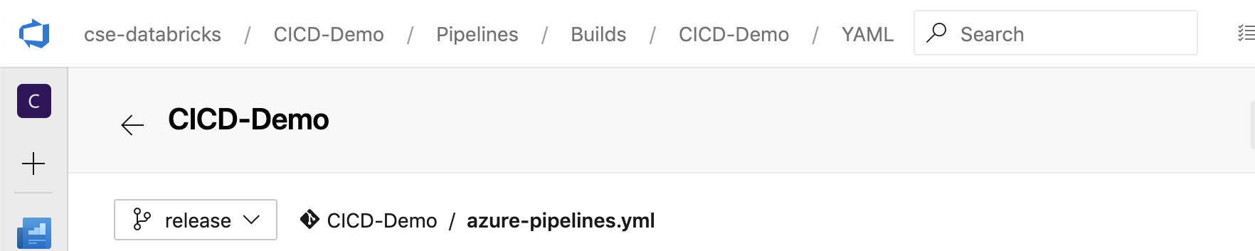 Editor de pipeline do Azure DevOps