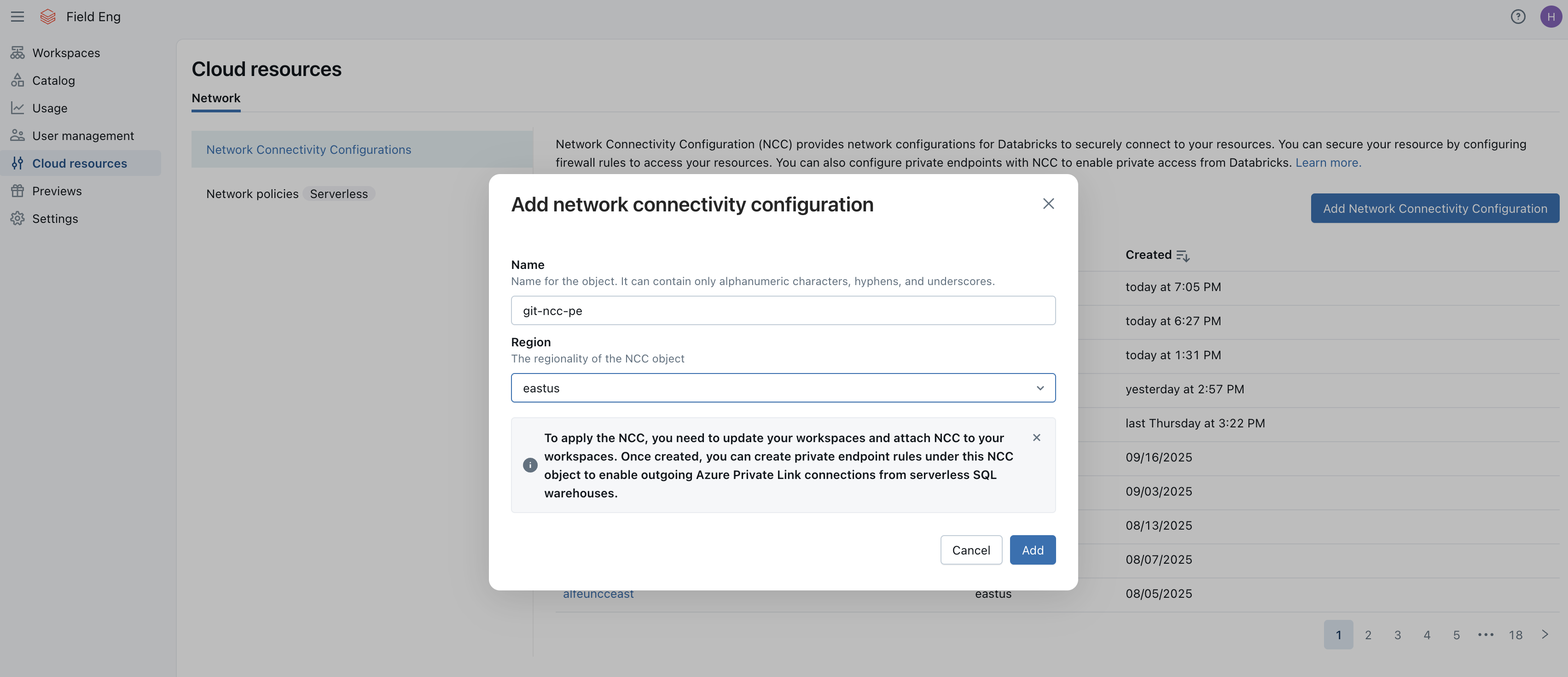 Configuração de conectividade de rede do Azure