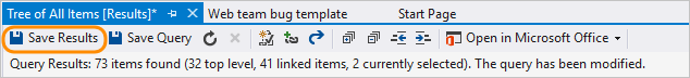Captura de tela de Salvar alterações do Visual Studio com o Power Tools instalado.