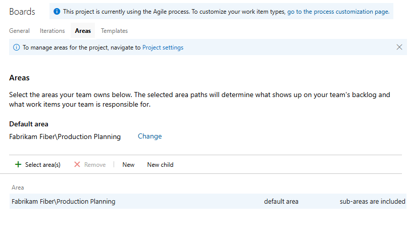 Verificar caminhos de área para a equipe de gerenciamento de contas