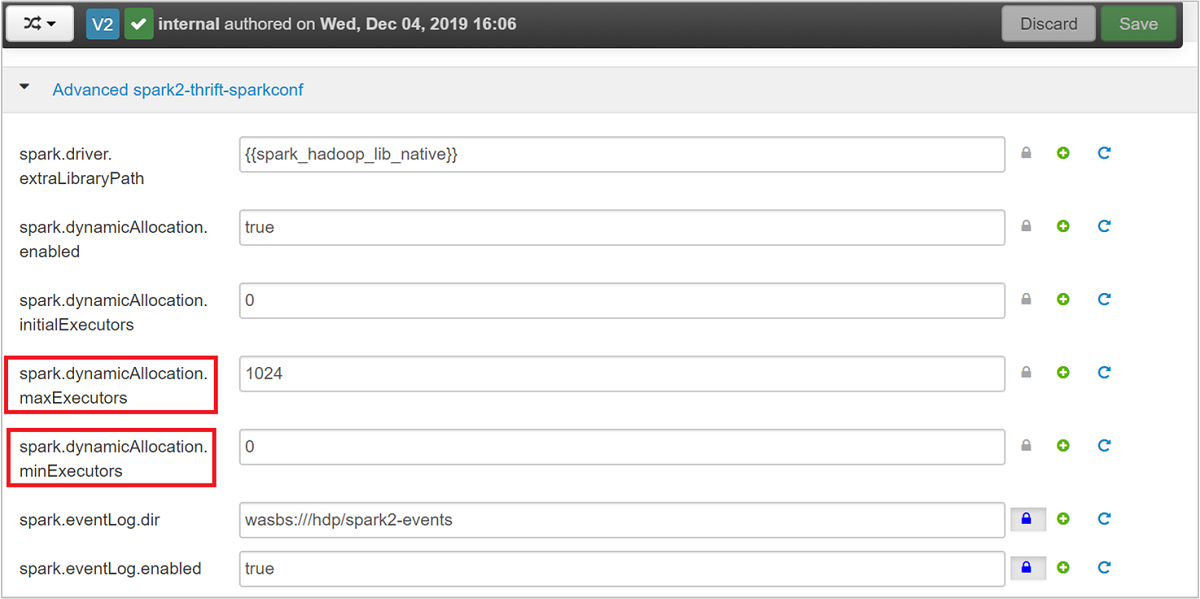 Configure Spark thrift server.