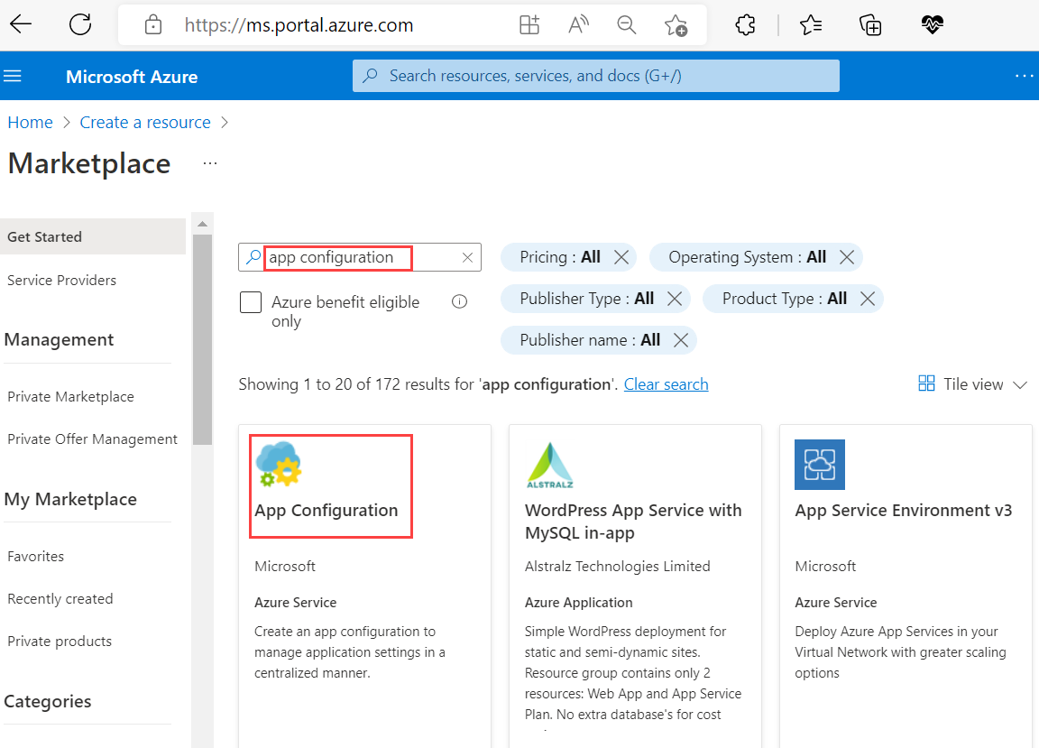 Arranque R Pido Para Azure App Configuration Com Fun Es Do Azure Microsoft Learn