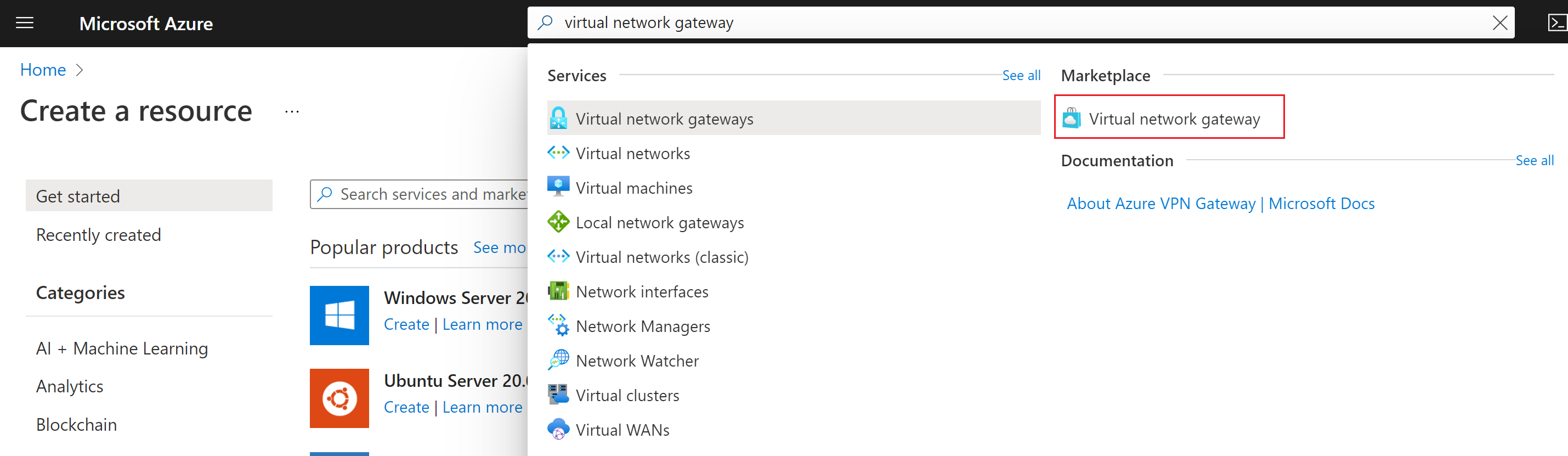 Screenshot that shows the Search field.