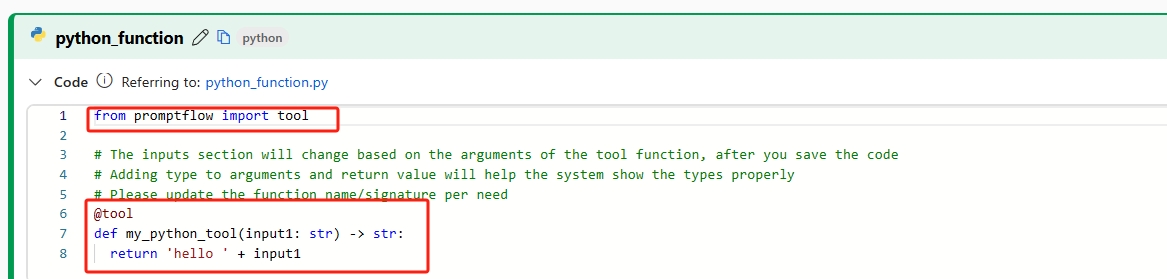 Captura de tela da escrita de um script Python para o nó Python.