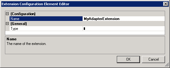 1398a256-00fa-4591-99ee-54298a8cf6e3 Extension configuration element editor