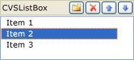 Controle CVSListBox Controle CVSListBox.