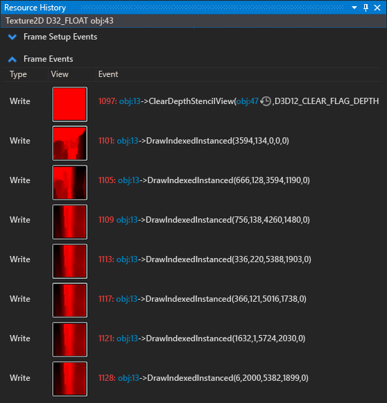Alteração do histórico de recursos.
