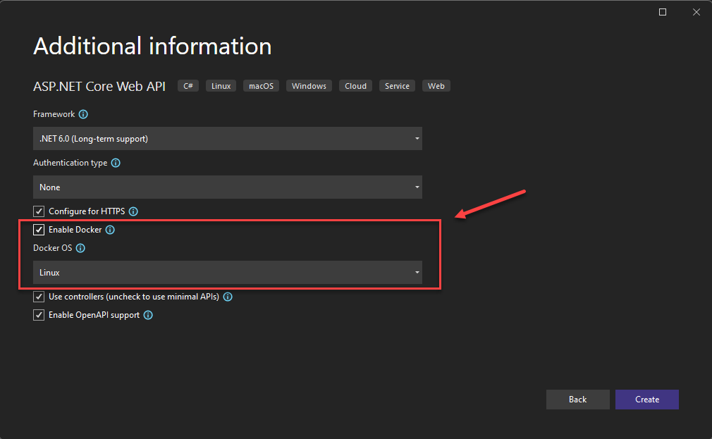 Visual Studio Habilitar Suporte ao Docker