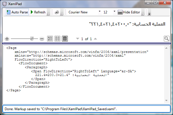 Gráfico que ilustra números árabes que fluem da direita para a esquerda.
