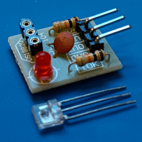 Imagem de um módulo de sensor recetor laser