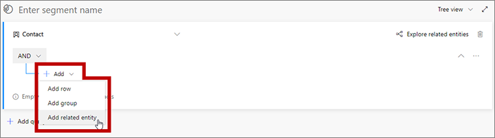 Adicionar uma entidade relacionada Adicionar uma entidade relacionada.