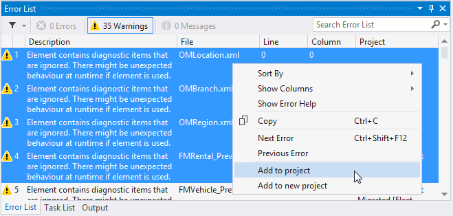 Selecting rows.