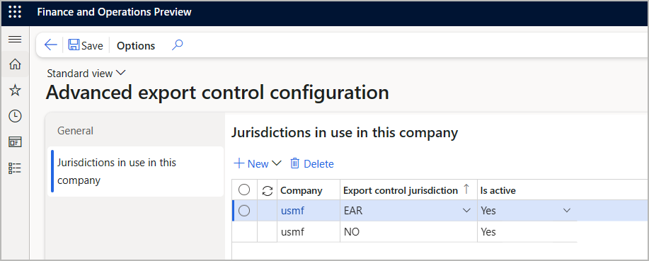 Jurisdições em utilização Jurisdições em utilização.