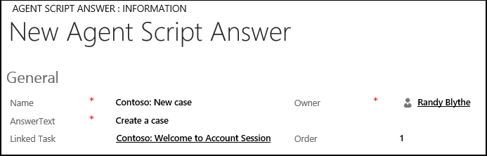 Create an answer in Unified Service Desk Create an answer in Unified Service Desk.