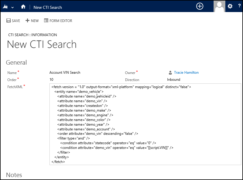 New CTI search in Unified Service Desk New CTI search in Unified Service Desk.