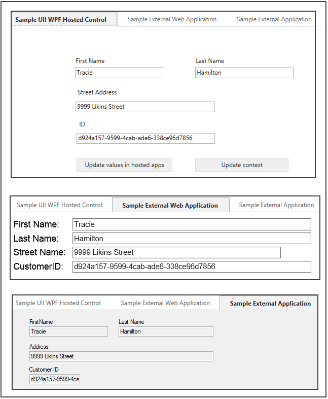 Updated values in external apps Updated values in external apps.