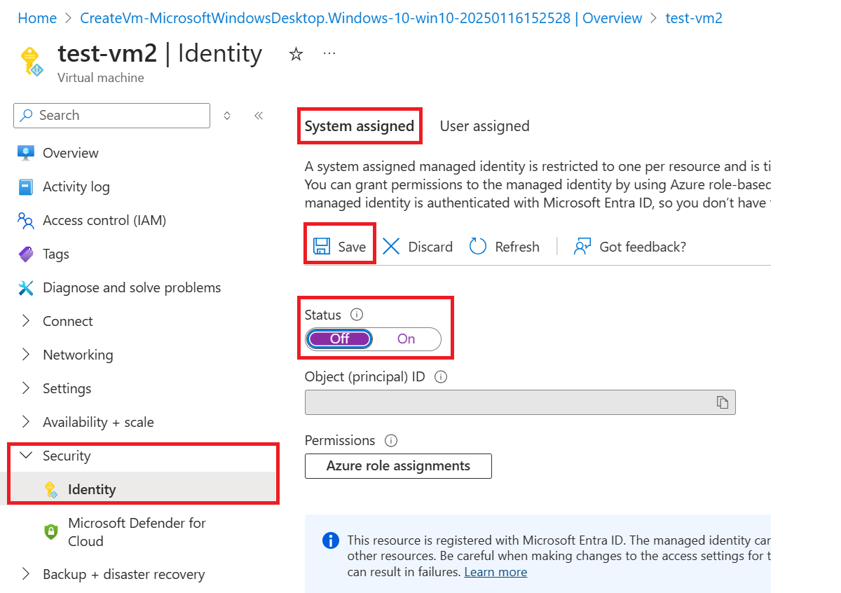 Captura de ecrã da página de configuração.