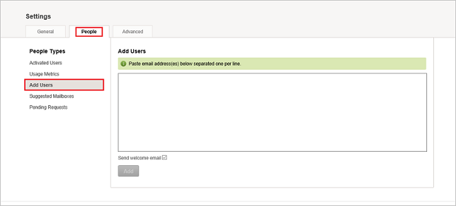 Captura de tela que mostra a página 