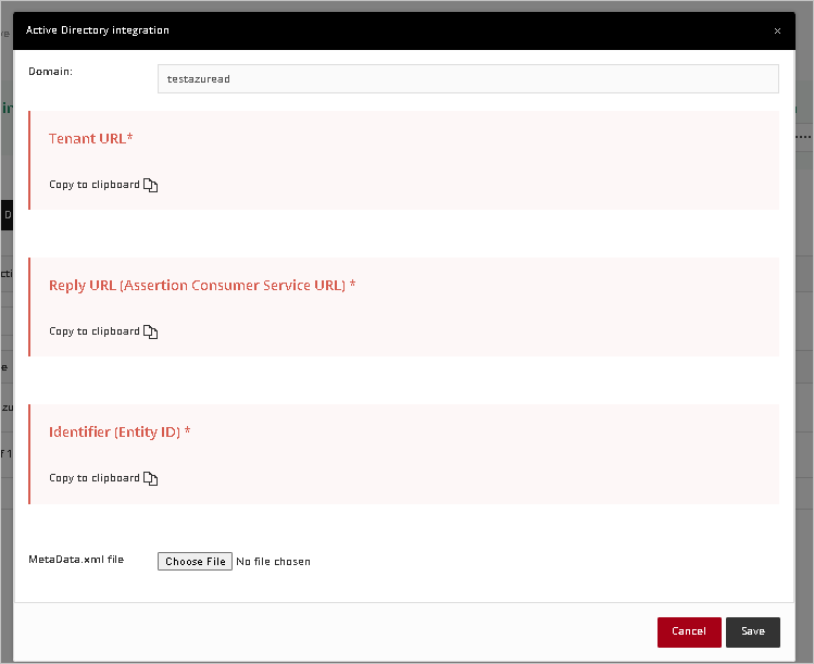 Captura de ecrã a mostrar detalhes do domínio.