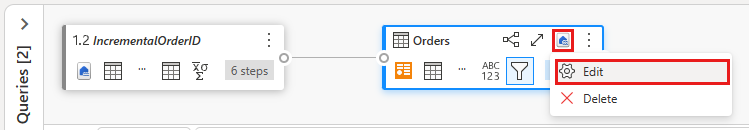 Captura de tela mostrando a função de editar configurações de saída.
