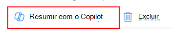 Captura de ecrã que mostra como selecionar a funcionalidade Resumir com o Copilot numa política de configuração de dispositivos no Microsoft Intune ou Intune centro de administração.