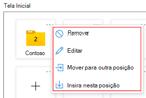 Captura de ecrã que mostra como mover as suas aplicações e pastas para diferentes localizações em dispositivos dedicados do Android Enterprise em execução no modo de várias aplicações no Microsoft Intune.