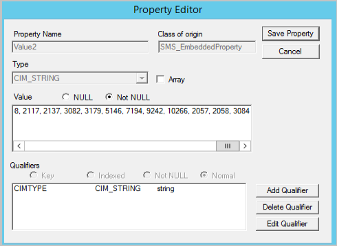Screenshot de adicionar o código de idioma no Editor de Propriedade