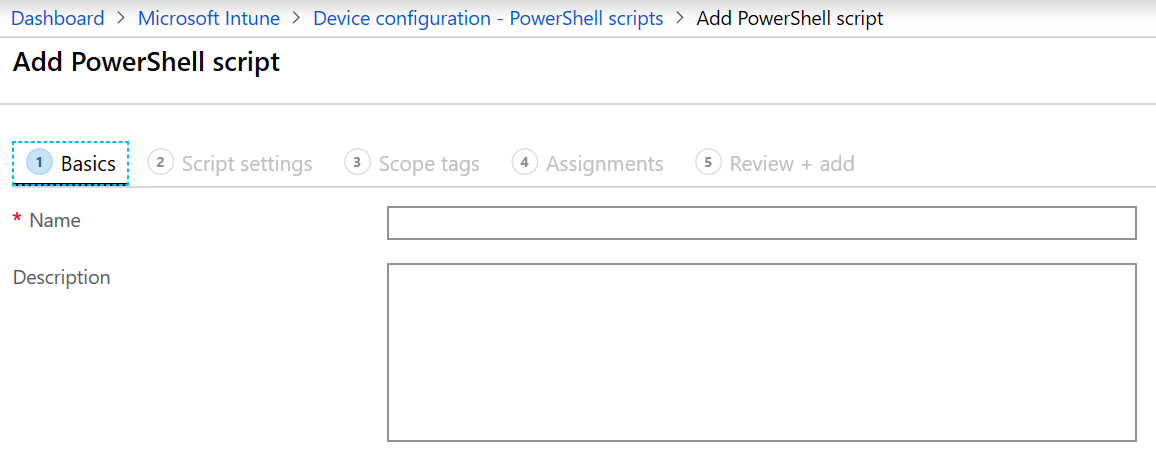 Adicione e use scripts PowerShell em Microsoft Intune