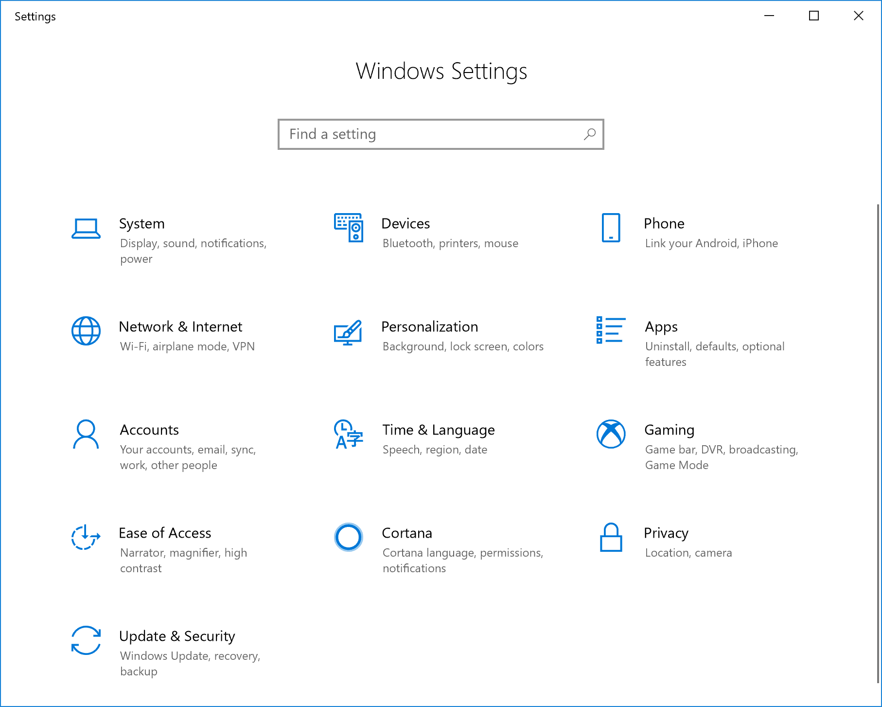 Captura de ecrã a mostrar as Definições do Windows – Sistema