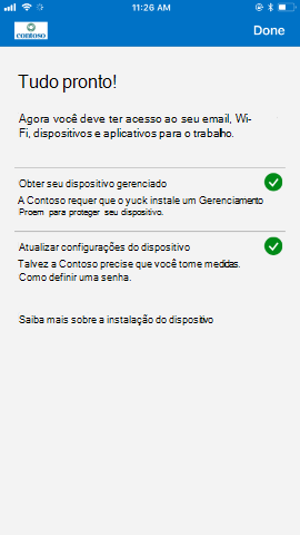 O Screenshot mostra Portal da Empresa app para i S / i Pad O S antes da atualização, és tudo ecrã definido.